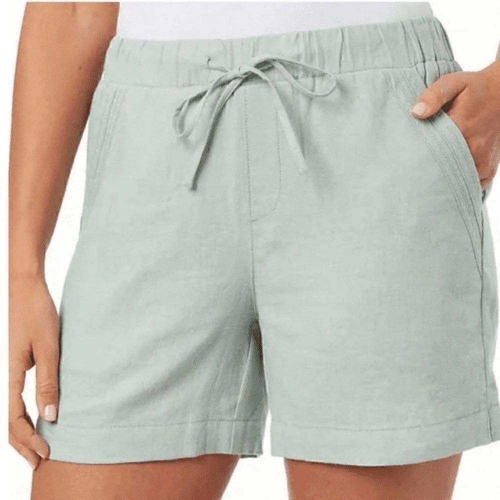 Briggs Linen Blend Mint Green Shorts Women’s Large